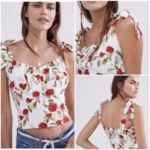 Anthropologie Wildflower Cropped Tank Era + Ali Size XL